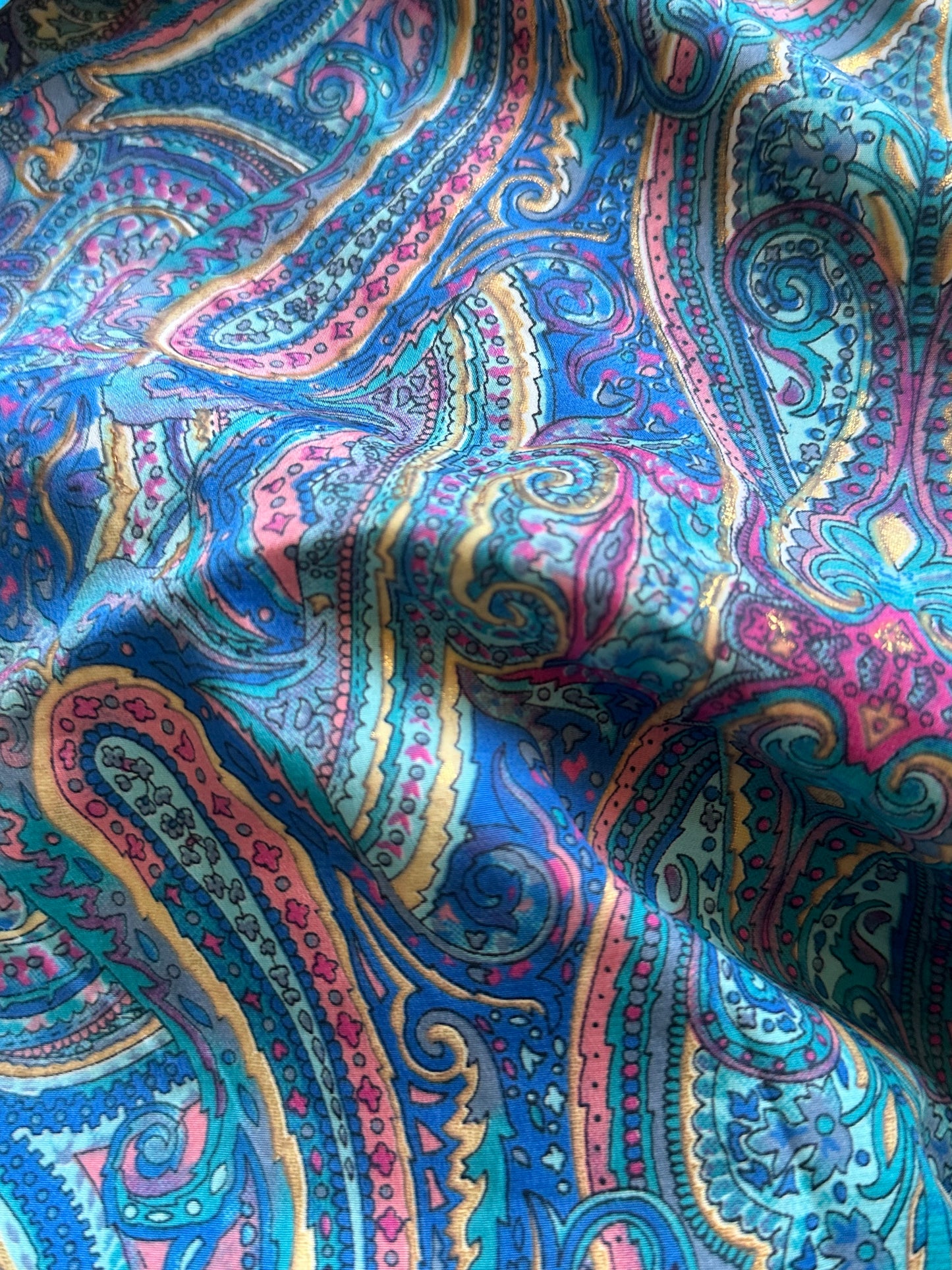 Bohemian dress - navy / pink