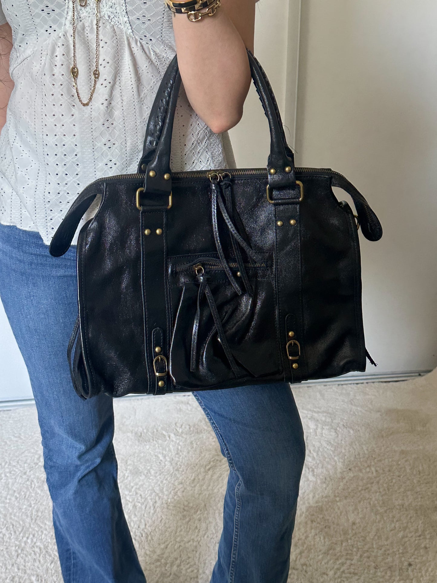 Sac City L - Iridescent Black
