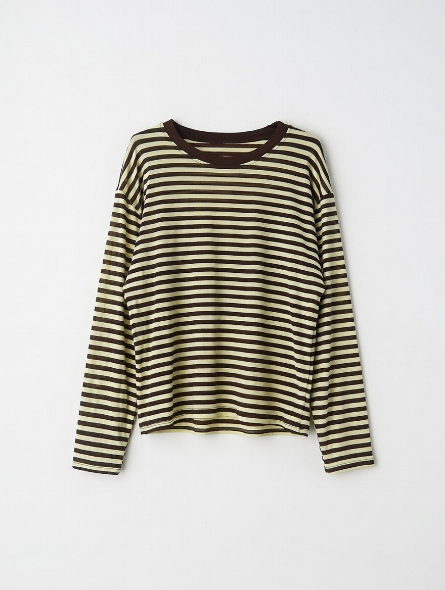 Lola geel/bruin t-shirt