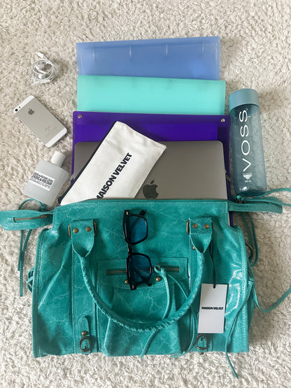 Pre-order 08/28: Limited Edition: Glossy City Bag L - Turquoise