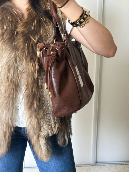 Sac Stockholm L - Marron cuir grainé