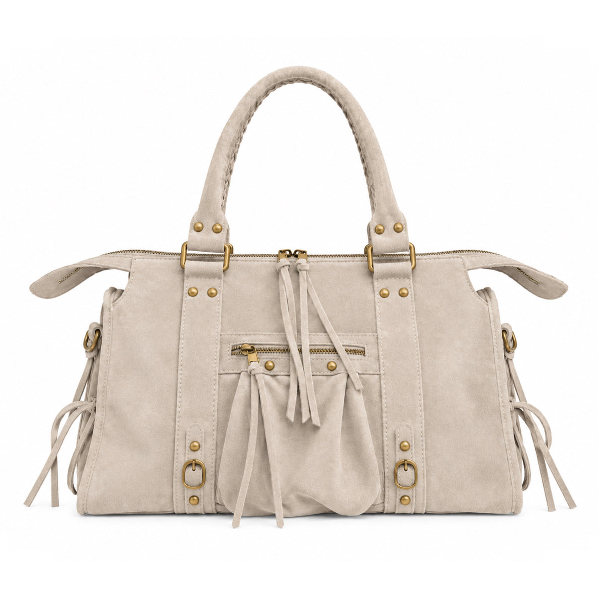 Sac City L - Light taupe suede