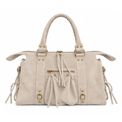 Sac City L - Light taupe suede