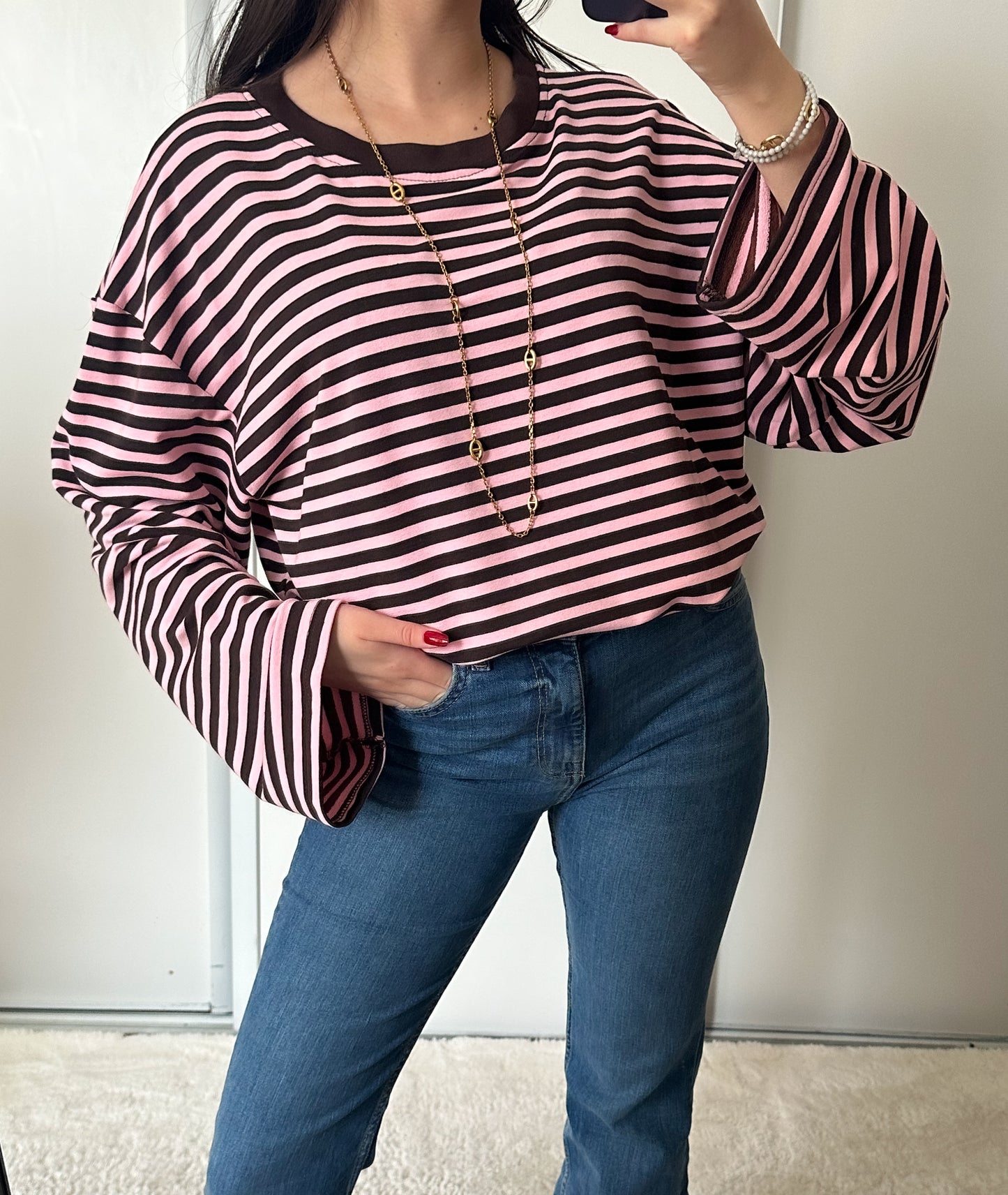 Lola Brown/Roze T-shirt