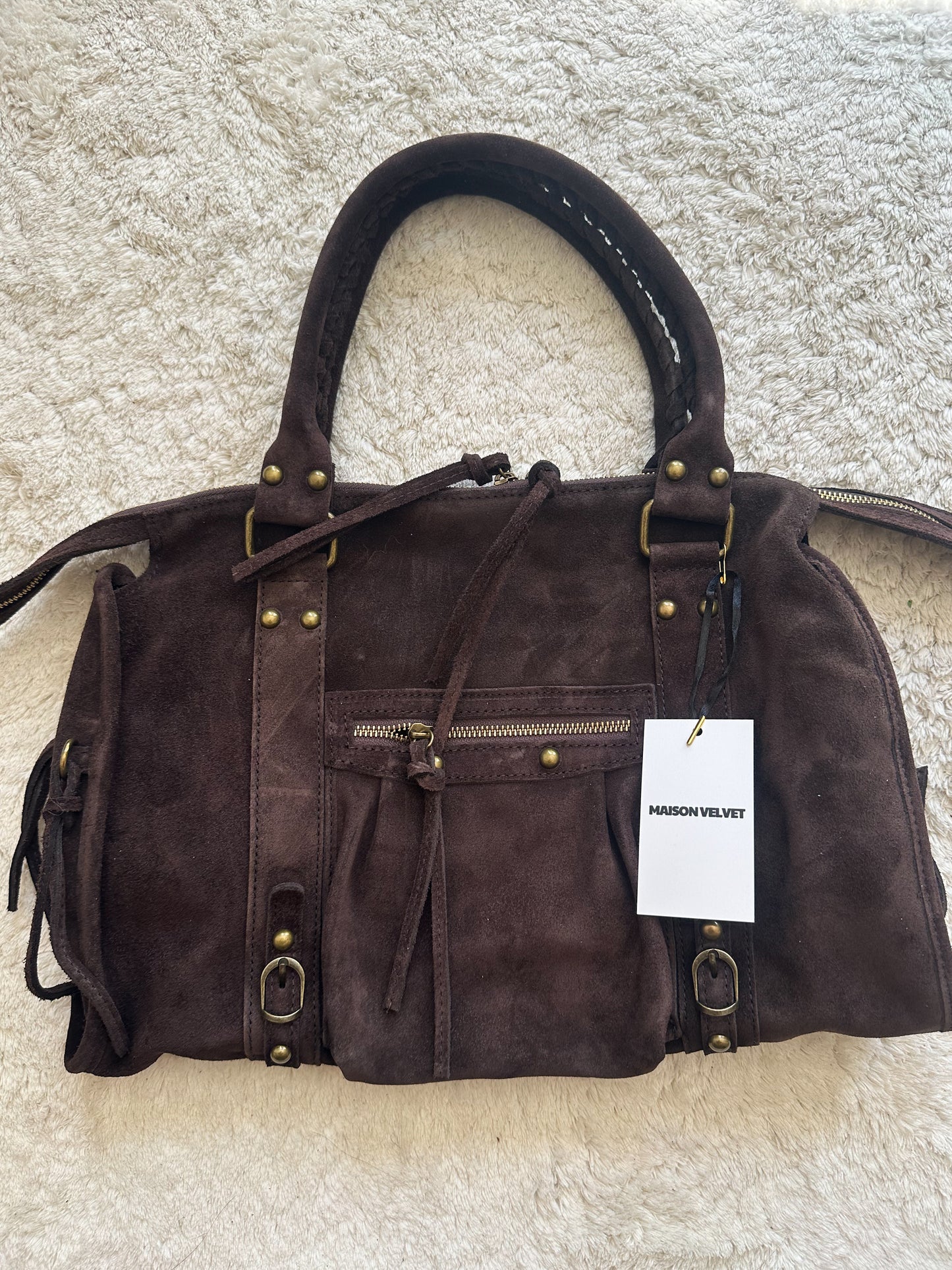 Sac City L - Chocoladebruin suède