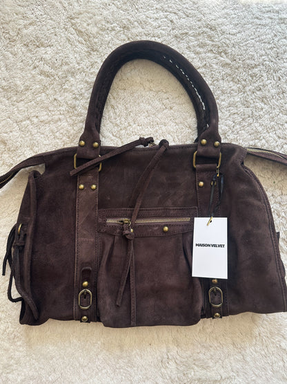 Sac City L - Chocoladebruin suède