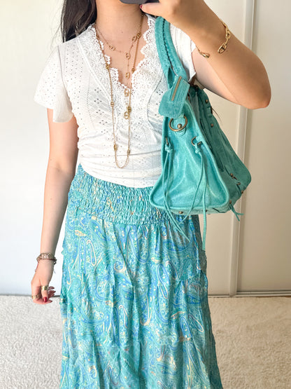 Pre-order 08/28: Limited Edition: Glossy City Bag L - Turquoise