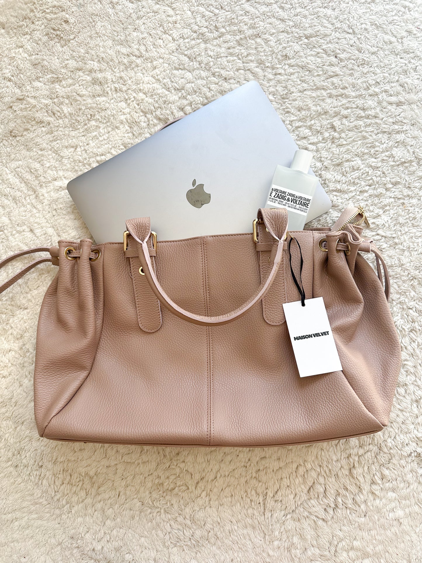 Stockholm Bag L - Old Rose Grained