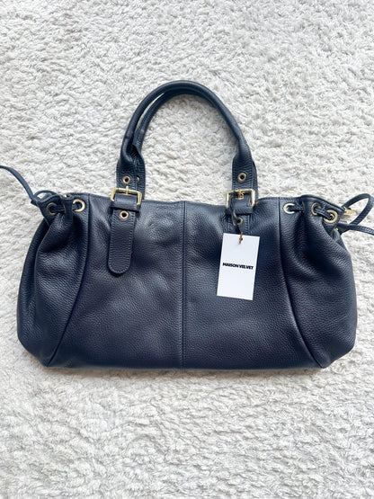 Stockholm Bag L - Navy Grained