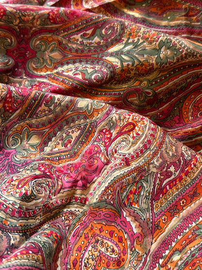 Robe bohème - Orange/ rose