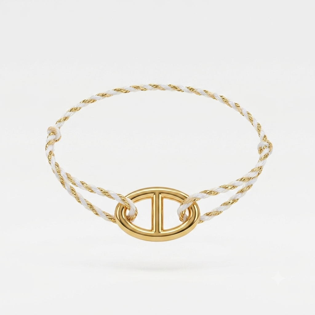 Bracelet cordon - dorée