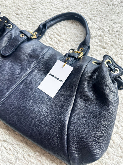 Stockholm Bag L - Navy Grained