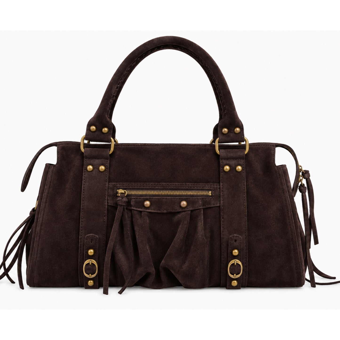 Sac City L - Chocoladebruin suède