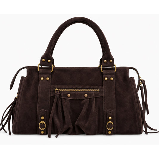 Sac City L - Chocoladebruin suède