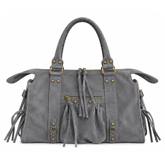 Sac City - Gris en daim