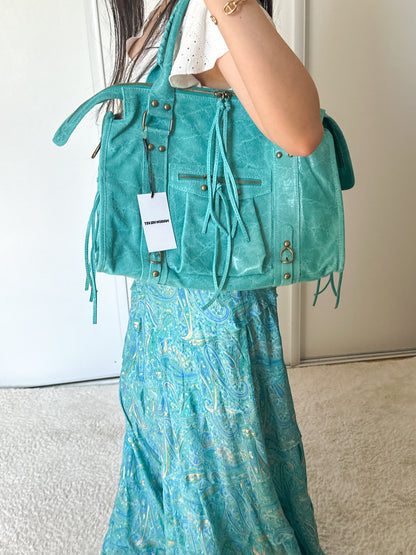 Pre-order 08/28: Limited Edition: Glossy City Bag L - Turquoise
