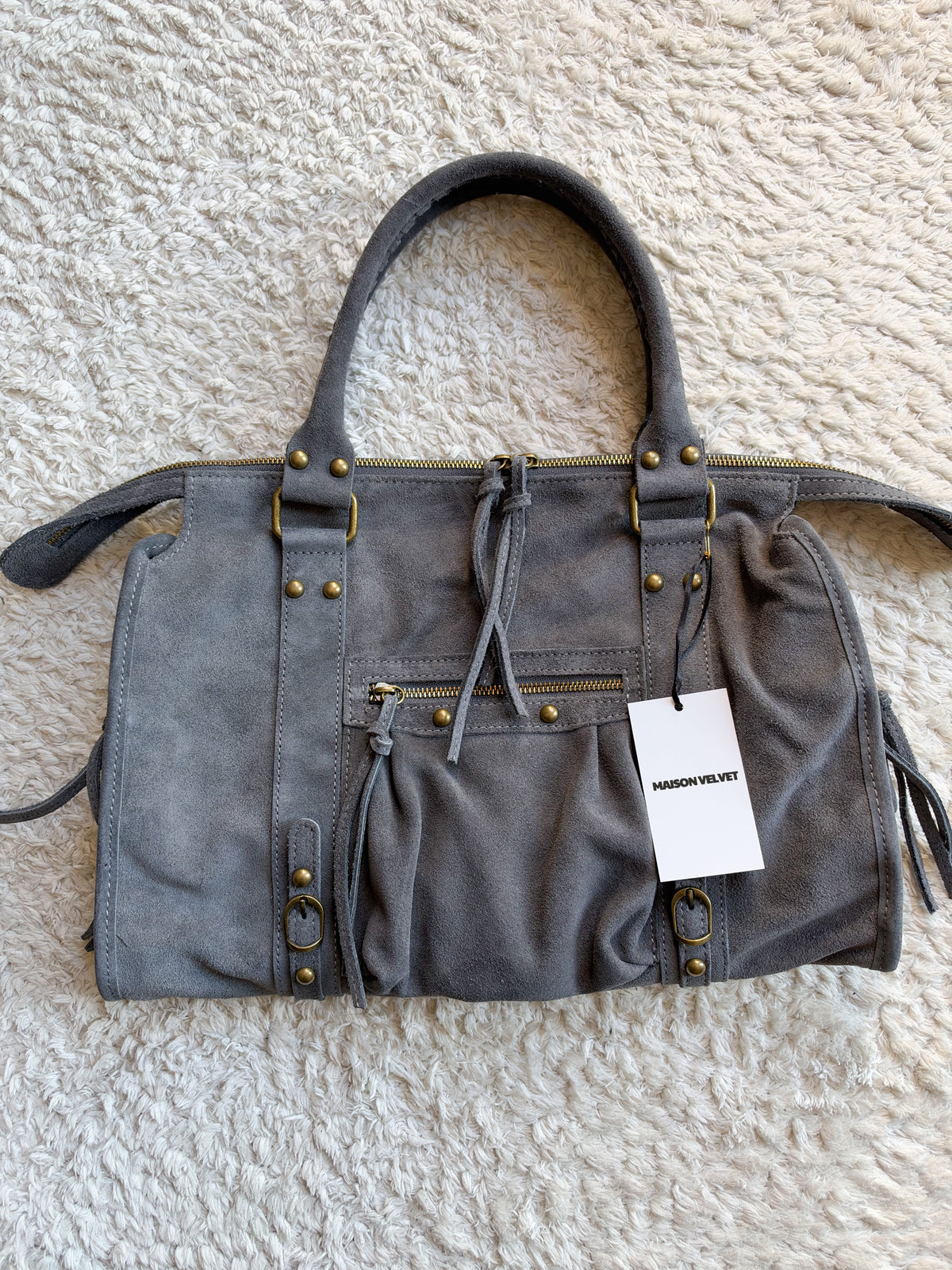 Sac City - Grey suede