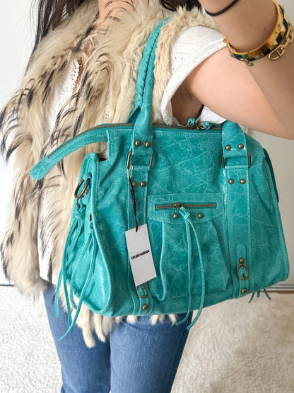 Pre-order 08/28: Limited Edition: Glossy City Bag L - Turquoise