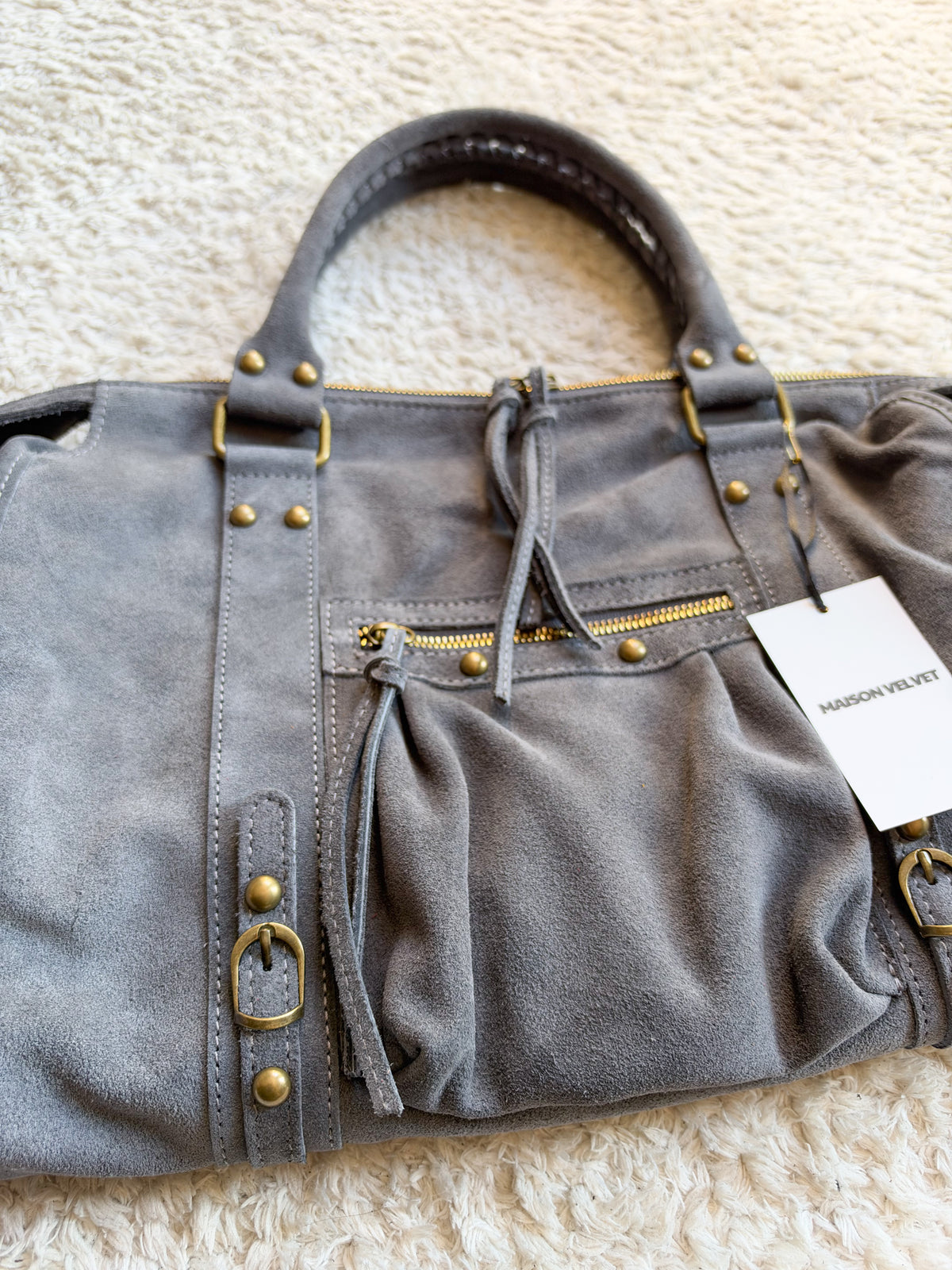 Sac City - Grey suede