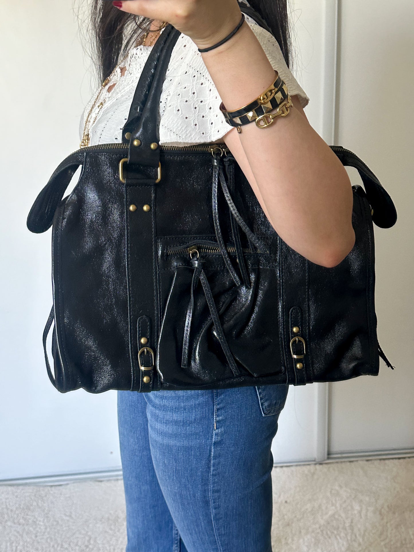 Sac City L - Iridescent Black