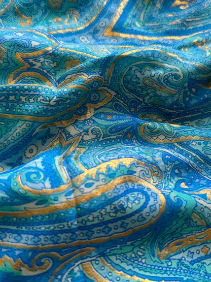 Boho jurk - 2 tinten blauw