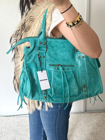 Pre-order 08/28: Limited Edition: Glossy City Bag L - Turquoise