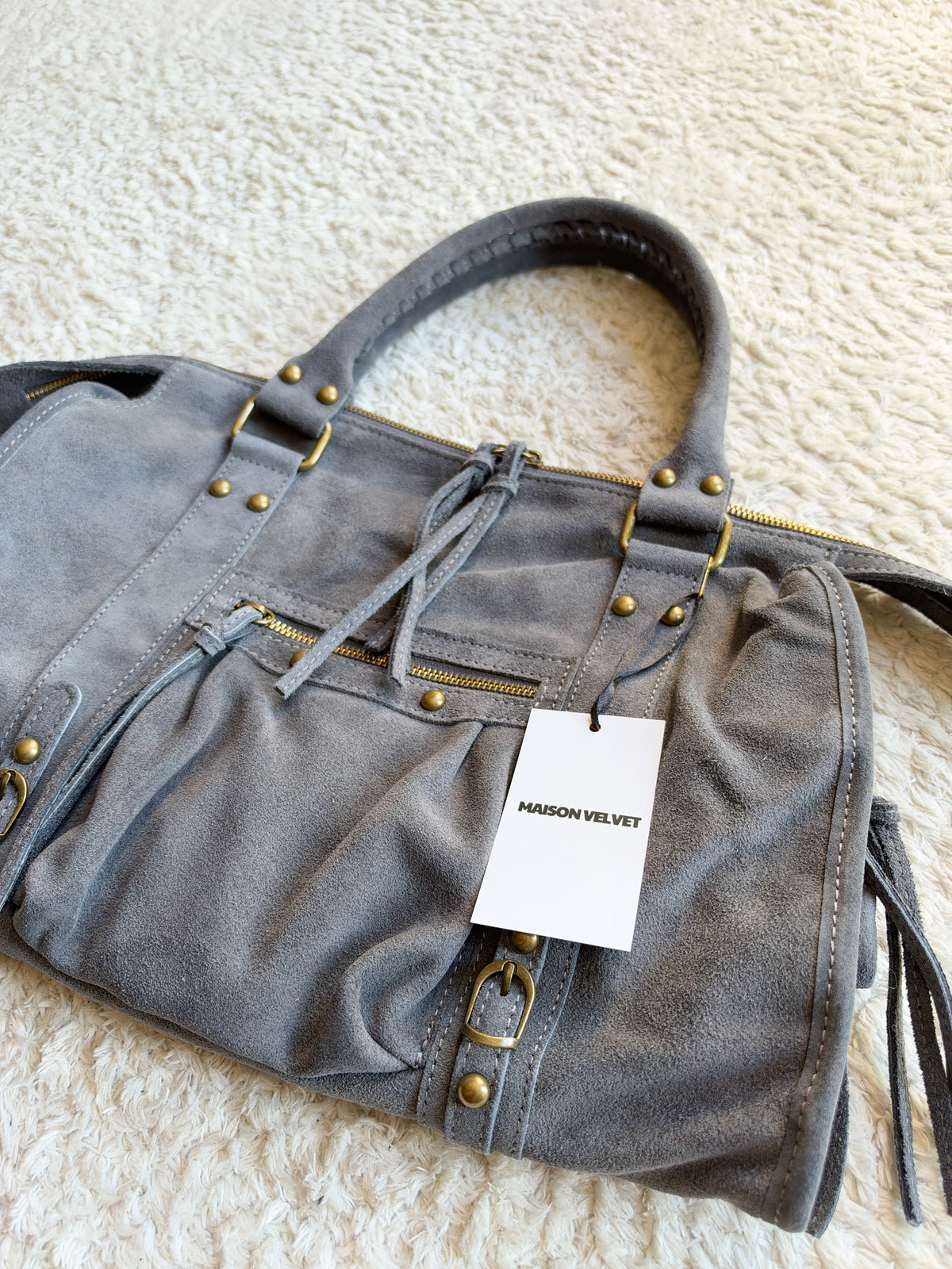 Sac City - Grey suede