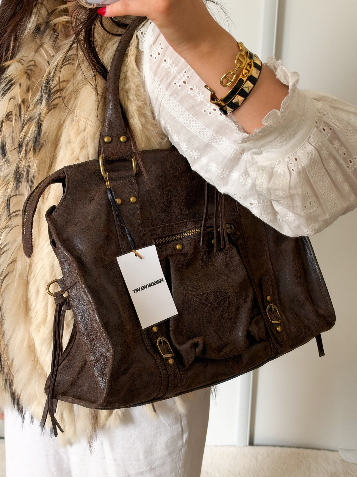 Sac City - Marron chocolat