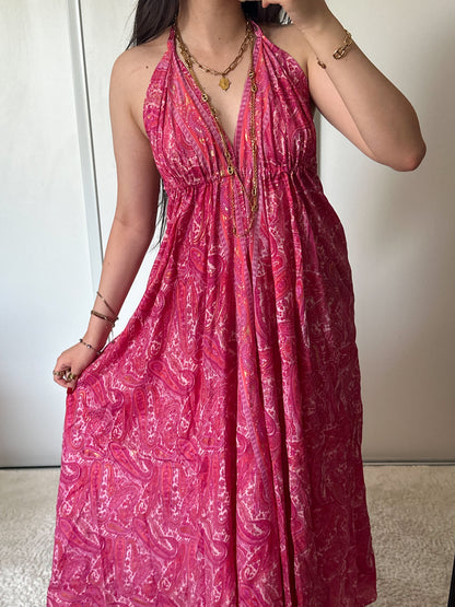 Boho-jurk - Fuchsiaroze