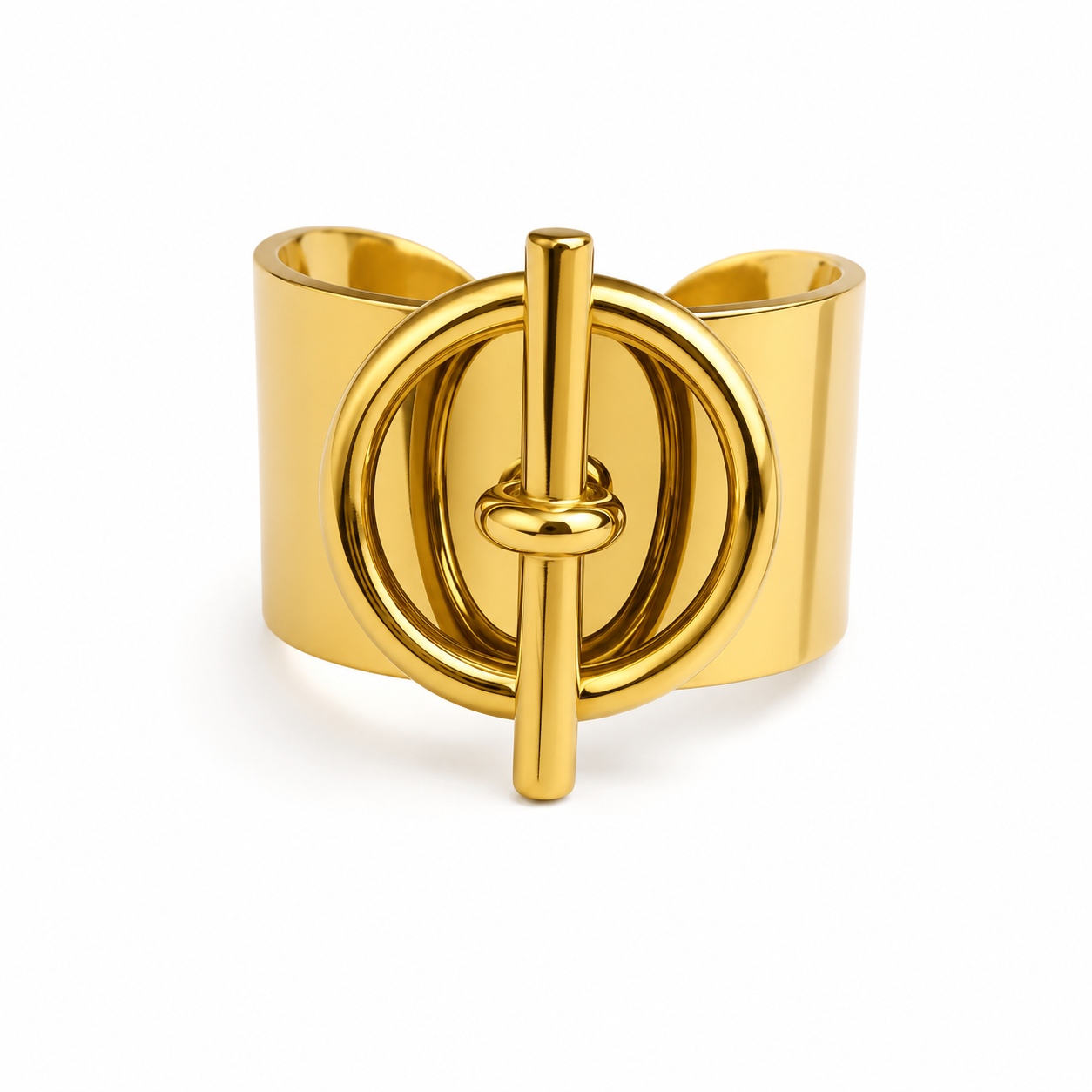 Bague OT dorée