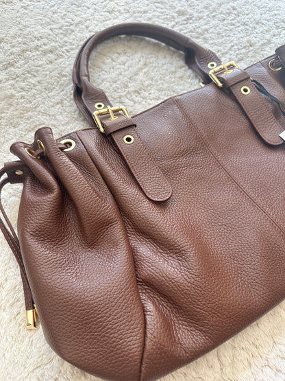 Sac Stockholm L - Marron cuir grainé