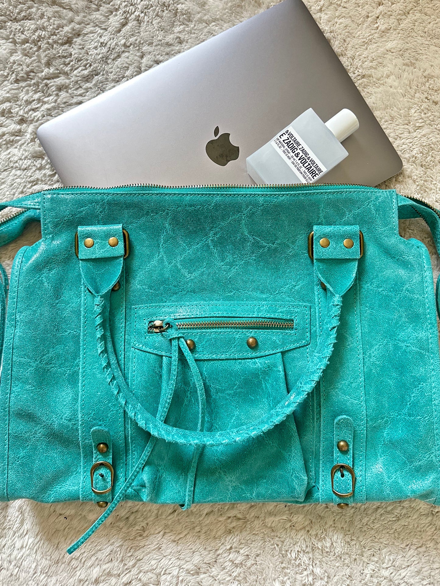 Pre-order 08/28: Limited Edition: Glossy City Bag L - Turquoise