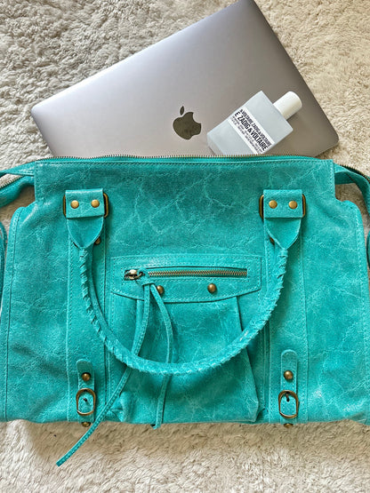 Pre-order 08/28: Limited Edition: Glossy City Bag L - Turquoise