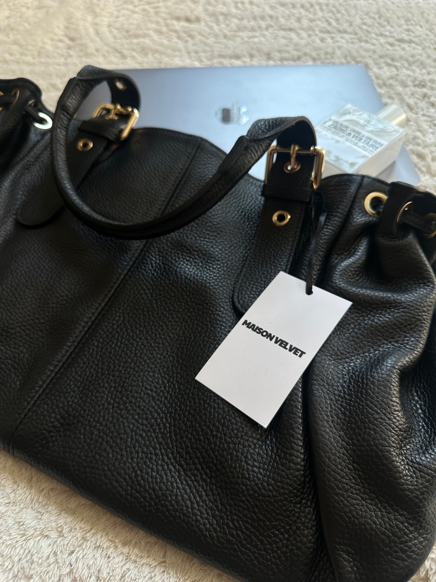 Sac Stockholm L - Noir grainé