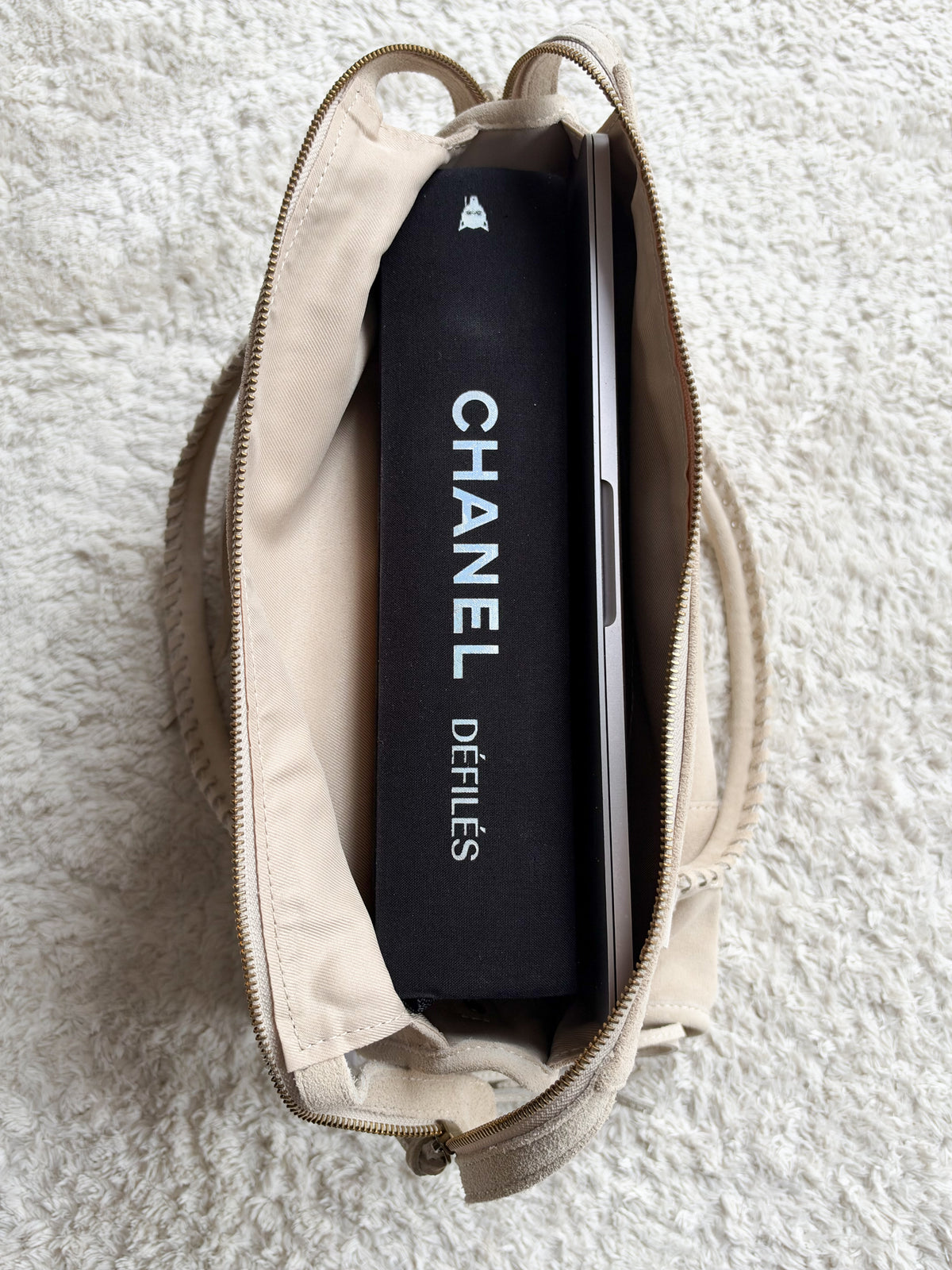 Sac City L - Light taupe suede