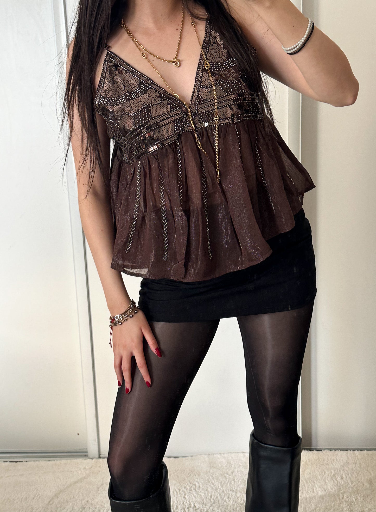Top Ibiza - Marron