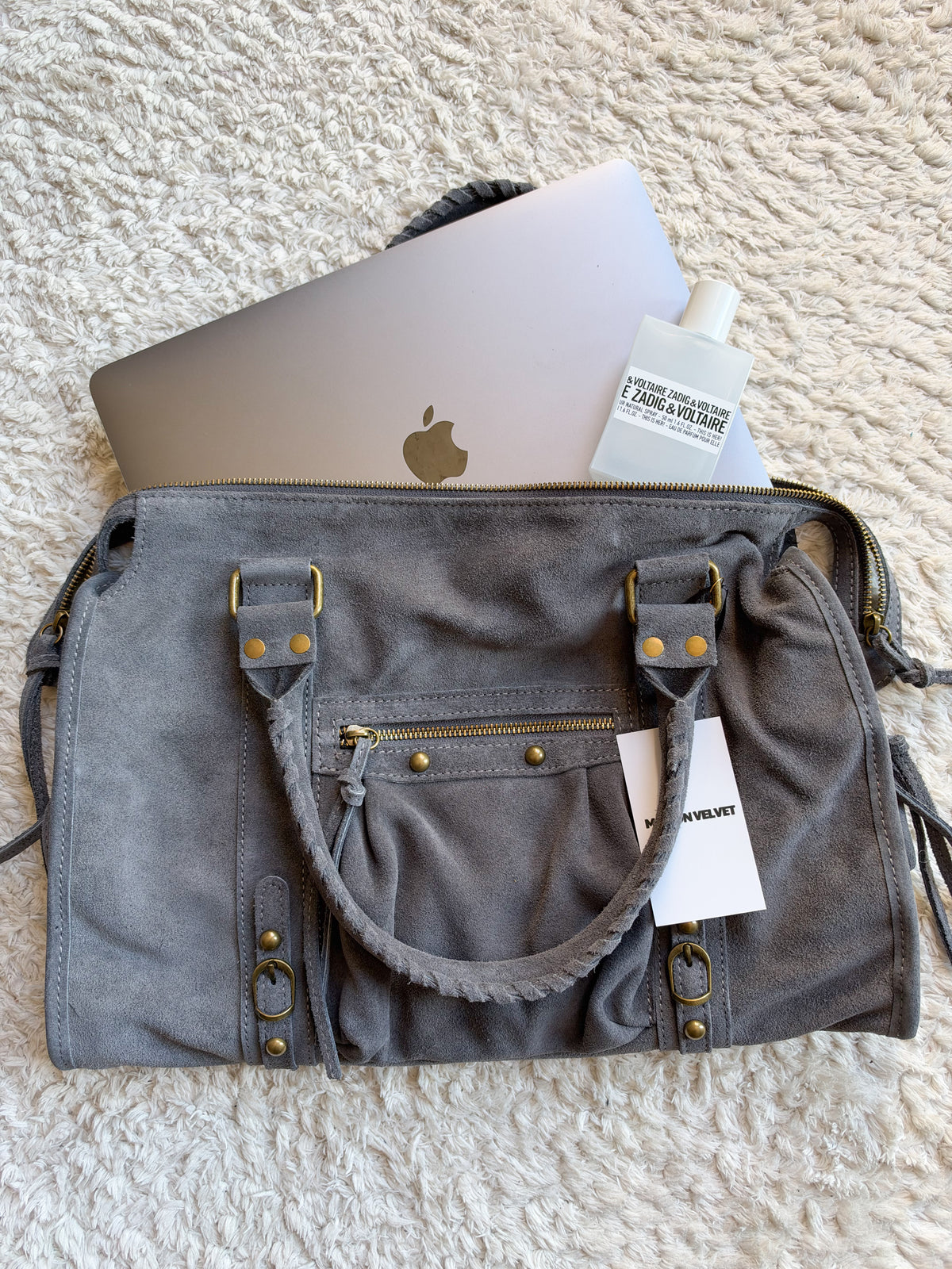 Sac City - Grey suede