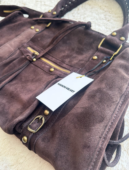 Sac City L - Chocoladebruin suède