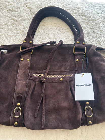 Sac City L - Chocoladebruin suède