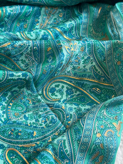 Bohemian dress - turquoise green