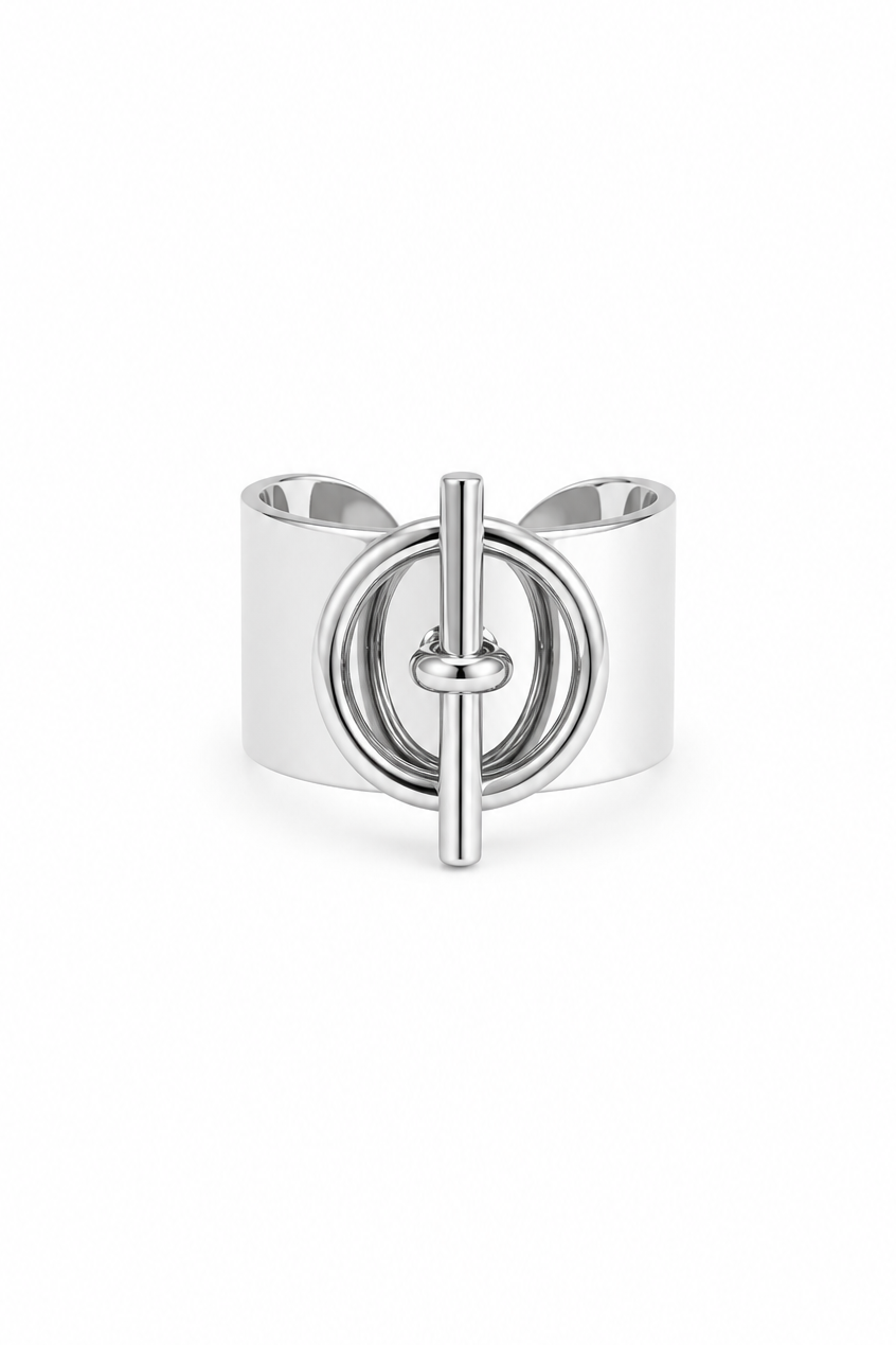 Bague OT argenté